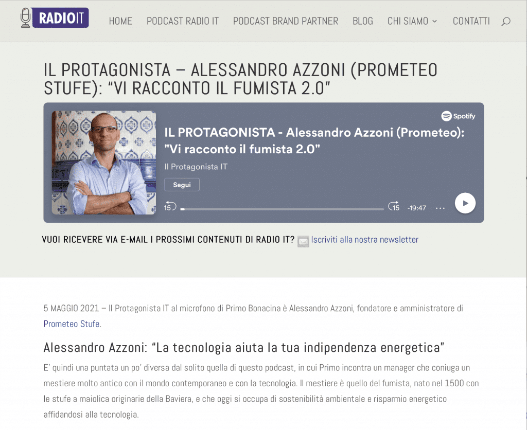 Radio IT   IL PROTAGONISTA Alessandro Azzoni: “VI RACCONTO IL FUMISTA 2.0”