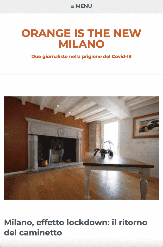 ORANGE IS THE NEW MILANO   Milano, effetto lockdown: il ritorno del caminetto