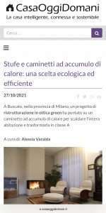 CASAOGGIDOMANI   Stufe e caminetti ad accumulo di calore: una scelta ecologica ed efficiente