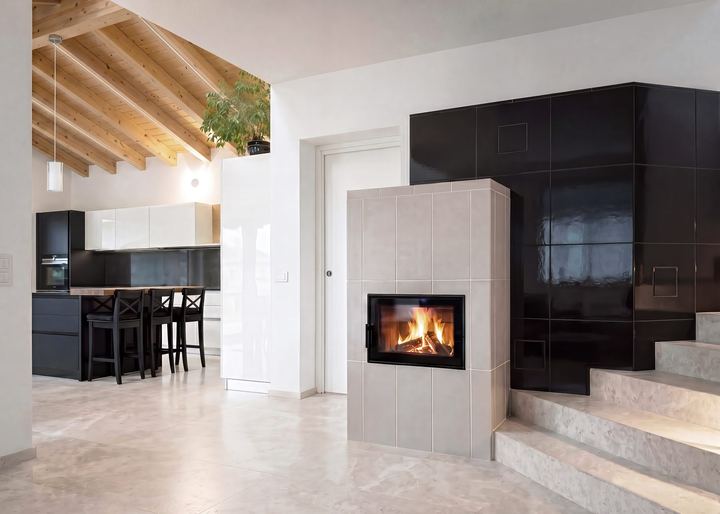 Stufa ad accumulo di design