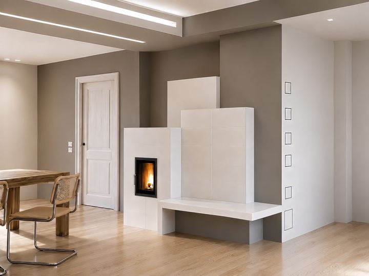 Stufa ad accumulo di design